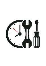 Blog image with a clock and tools