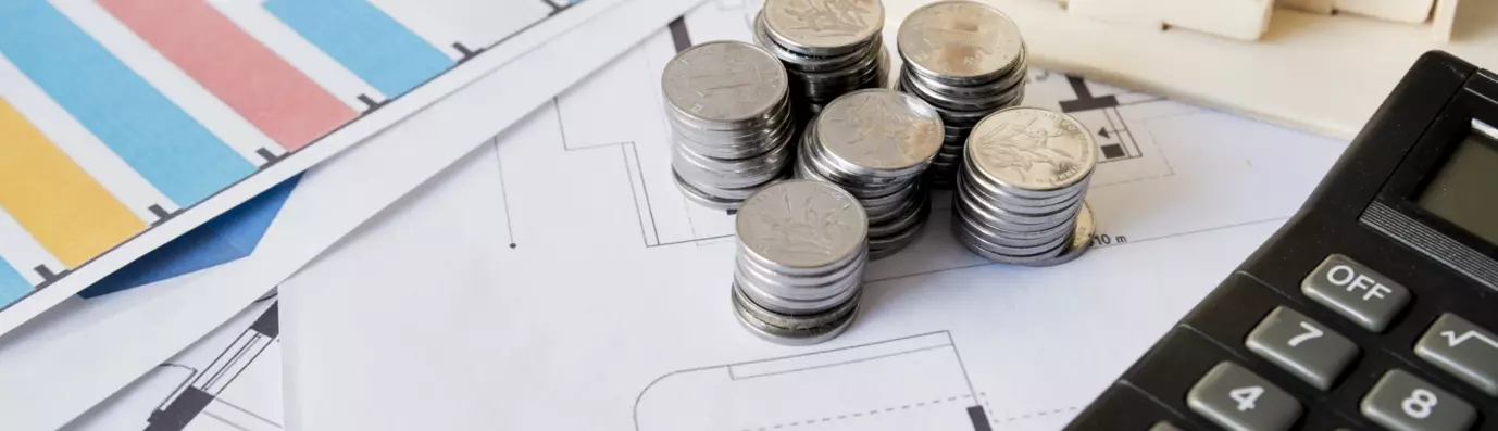 coins on table